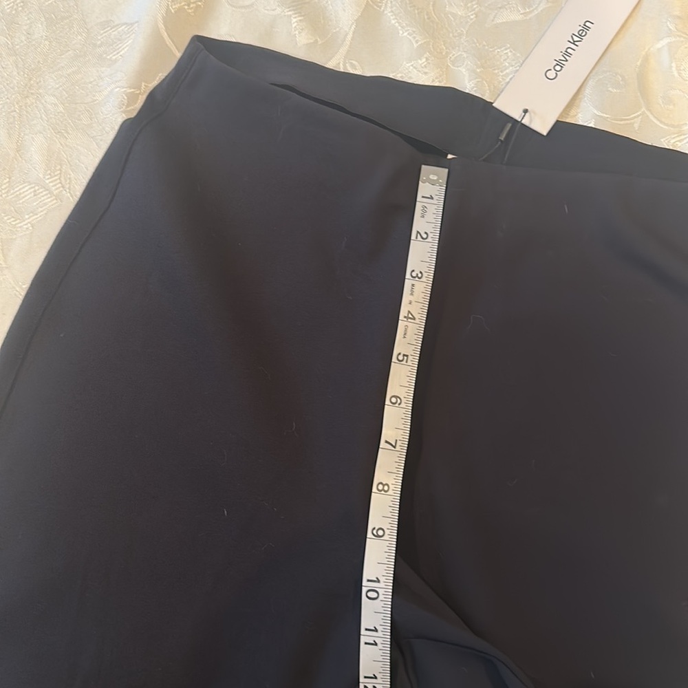 Clavin Klein Black pants flat front women’s size L/ Large - Picture 8 of 9
